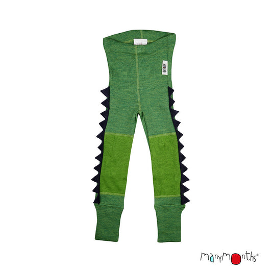 ManyMonths Natural Woollies Dino Leggings with Knee Patches UNiQUE