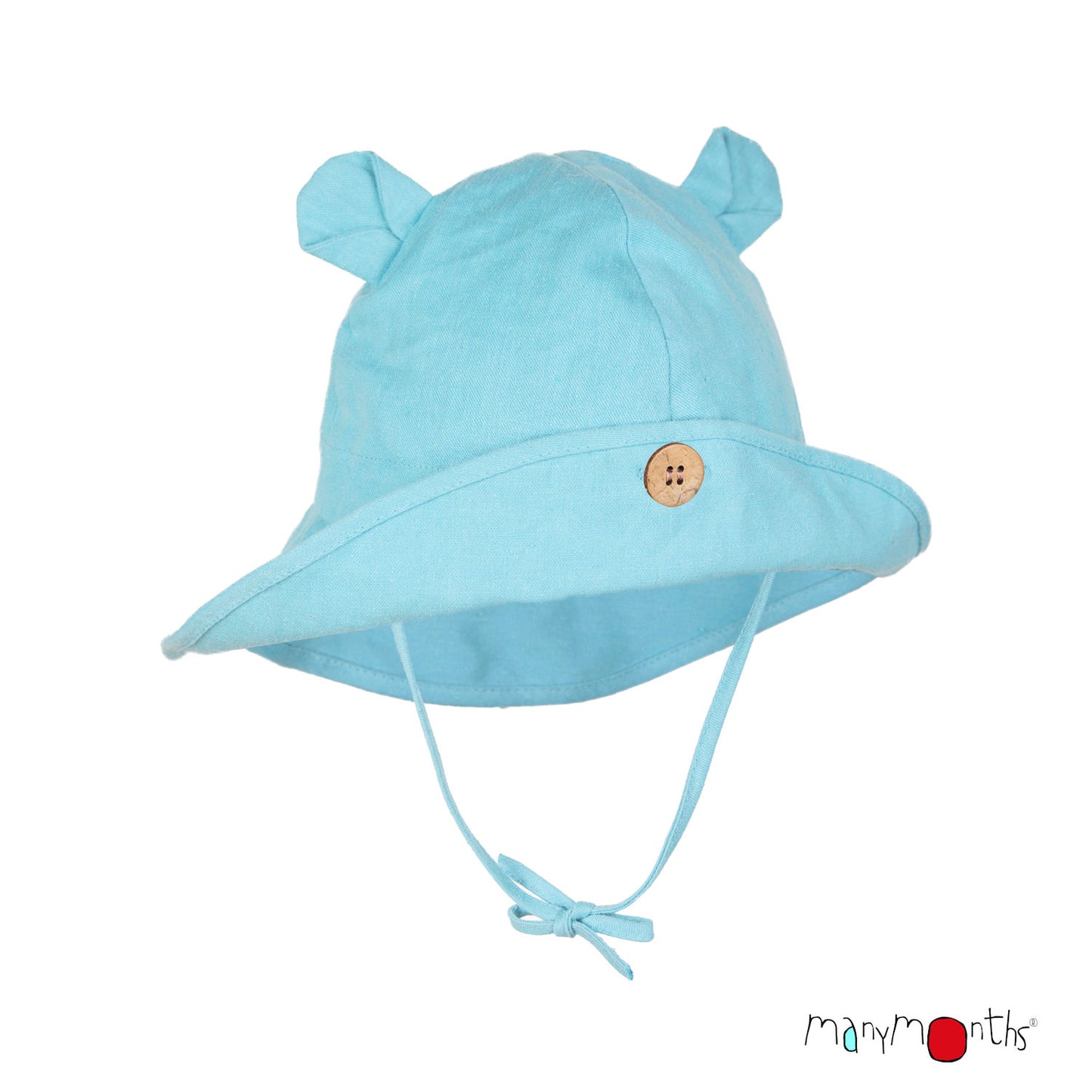 ManyMonths ECO Hempies Adjustable Summer Hat with (Teddy) Ears